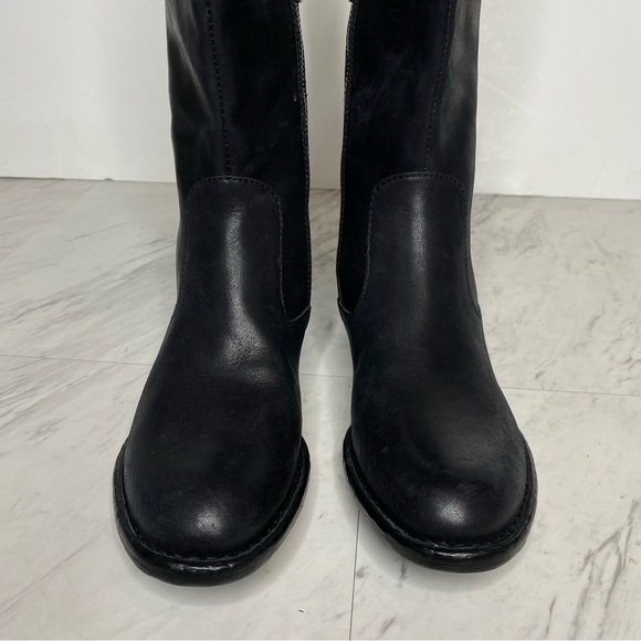 Born Shaunie Black Leather Riding Boot 6M - Picture 11 of 14